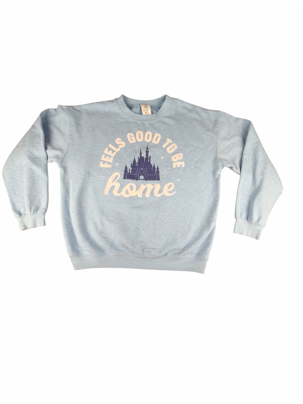 Disney World Feels Good To Be Home Cinderella Castle Crewneck Sweatshirt Size L